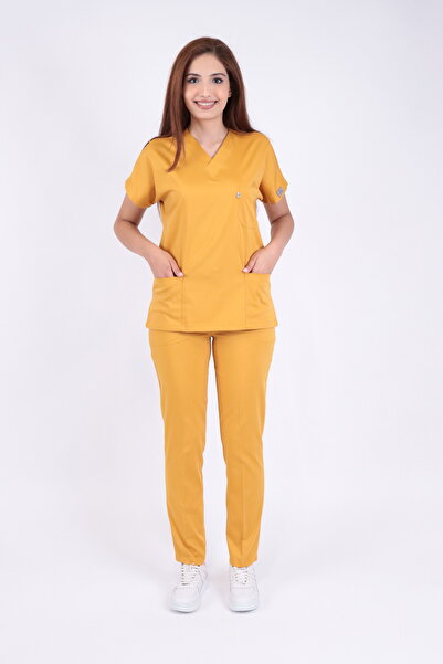 LITTE زي موحد للممرضات والأطباء من الليكرا للجنسين، قماش مقاوم للعرق، زي مستش...