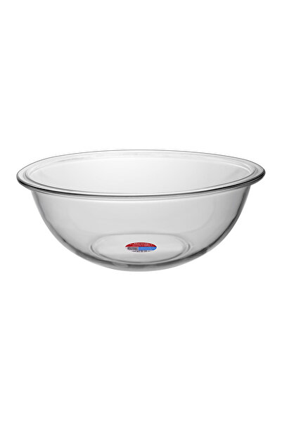 Marinex Glass Bowl Plus 3 L - Large Durable Heat-Resistant Mixing & Serving Bowl, Transparent