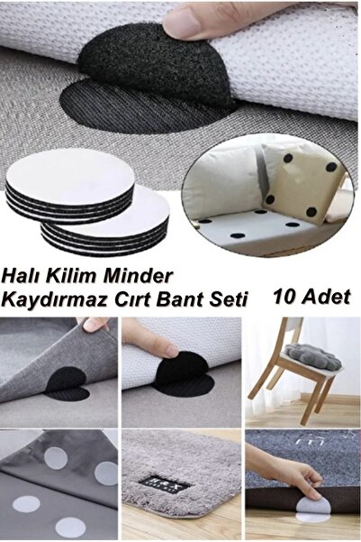 Single 10’Lu Halı Kilim Koltuk Örtüsü Sabitleyici Kaydırmaz Cırt Yıkanabilir ...