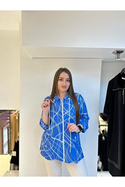 DE WHITES Large Bedeb Zippered Blouse