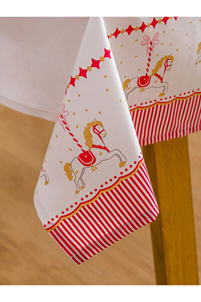 LC Waikiki Lcw Home White Christmas Themed Tablecloth 150X200 cm