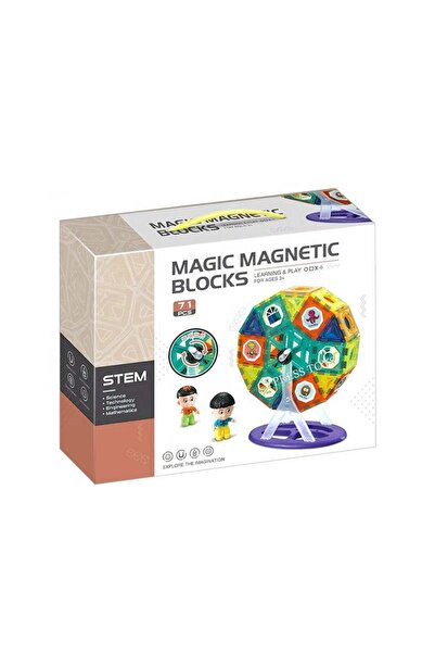 Dige Toys Joc Constructie Magnetic - Magic Set Roata 71 Piese