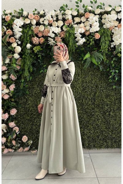 Atika Moda The Secret of Elegance |   2025-2026 Winter Fish Fabric Long Dress
