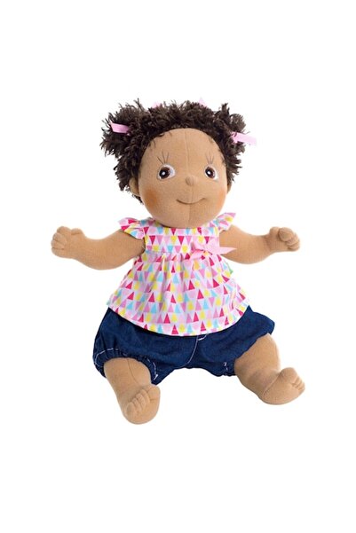 Rubens Barn Păpușă, Mimmi-Kids, 36 cm, piele bronzată, păr șaten, ochi căprui