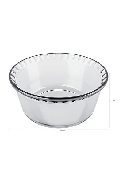 Marinex Medium Glass Soufflé Dish 1.4L – Durable Heat-Resistant Bakeware, Transparent