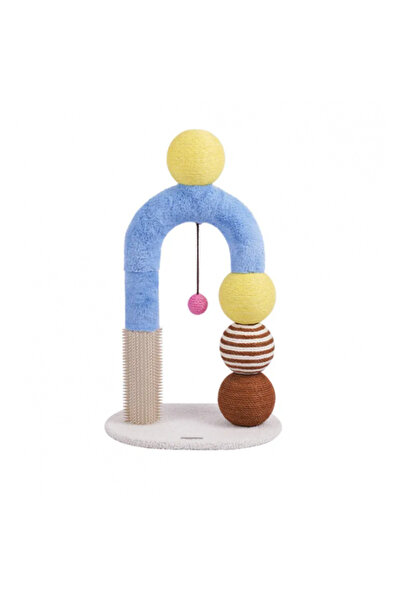 Golden cat كرة خدش عمودية من السيزال للقطط، مصنوعة من النحاس والألومنيوم، لعب...