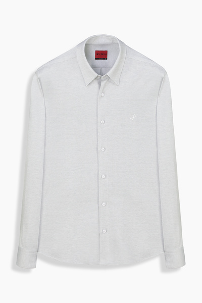 Sarar Interview Woven Fine Fabric Flexible Beige Shirt