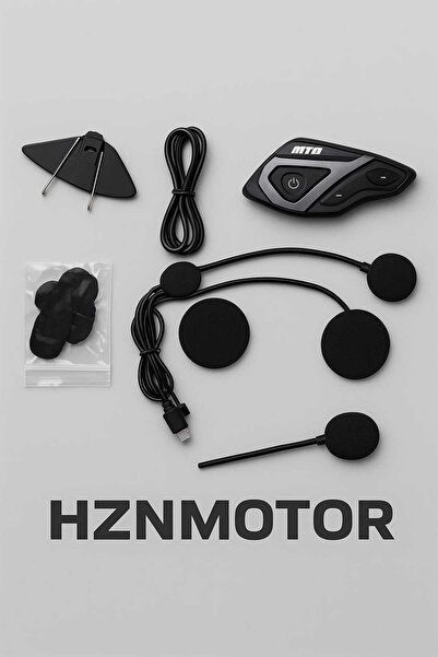 HZN MOTOR M10 5.3 Motosiklet Kask Kulaklık Intercom Interkom Bluetooth Müzik Çalar Telefon Eşleşme