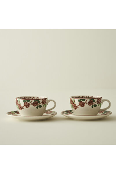 Bella Maison Rose 2'li Porselen Çay Fincanı Seti (270 cc)