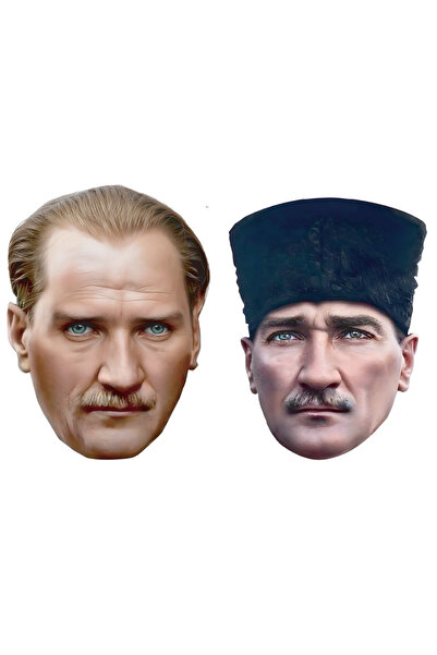 kidspartim Atatürk Maske Seti Karton 2 li