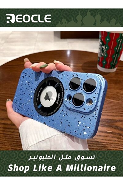 REOCLE جراب هاتف لهاتف iPhone 14 13 Pro Max واقي مضاد للخدش والصدمات مطلي بال...