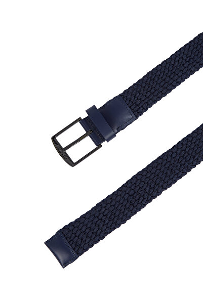 Calvin Klein Men Casual Elastic Braided 35MM Fixed Belt