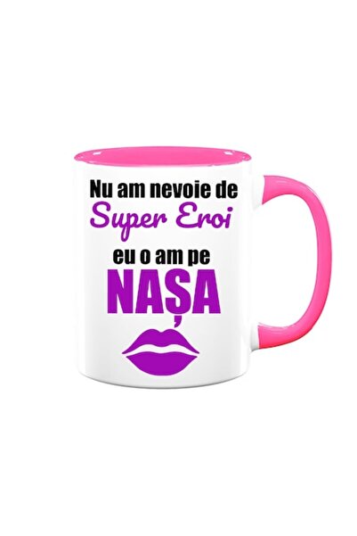 OEM Cană personalizată cu mesajul: „Nu am nevoie de supereroi, am nașa mea”, ...