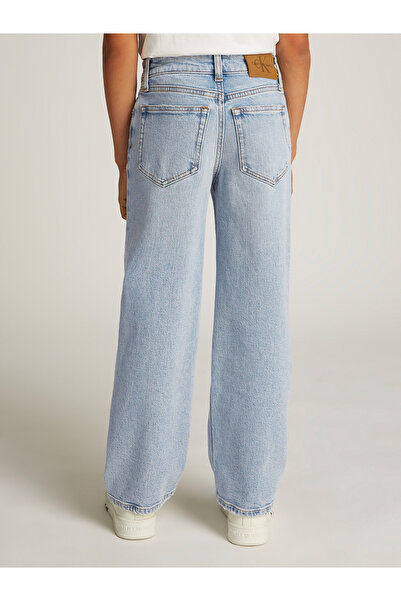 Calvin Klein Boys Light Blue Tencel Relaxed Skater Jeans