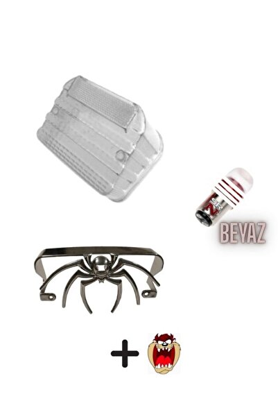 GMS Cg Çita Şeffaf beyaz stop camı+Örümcek+Stop çakar Ampülü BEYAZ +hdiye tzmnya sticker