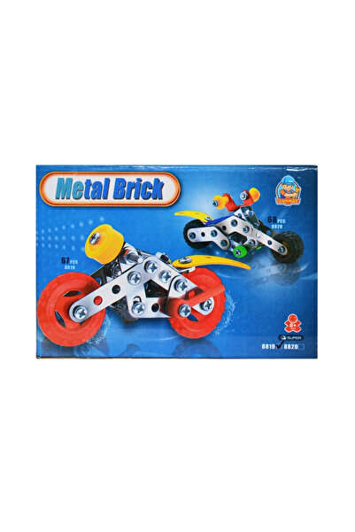 Robentoys Metal Construction Set, Motorcycle, 67 Pieces