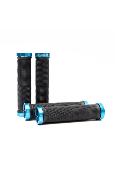 Other Set de 2 mânere pentru bicicletă, inel negru/albastru