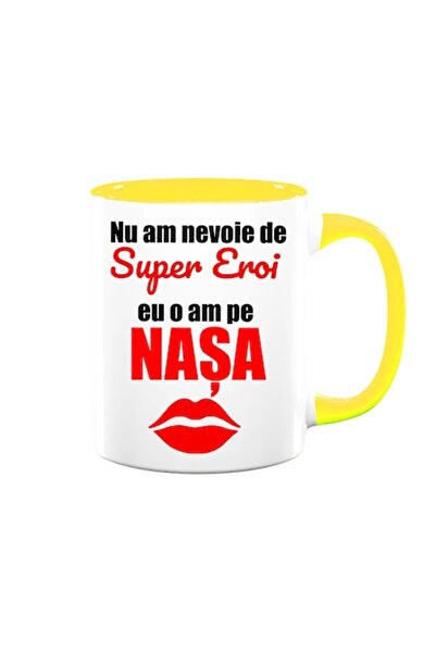 OEM Cană personalizată cu mesajul: „Nu am nevoie de supereroi, am nașa mea”, ...