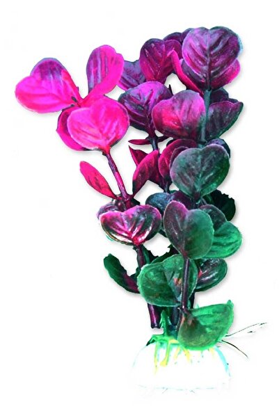 HAPPET Planta Artificiala Pentru Acvariu, Blister, 10 cm, Roz/Violet/Verde, 1B30