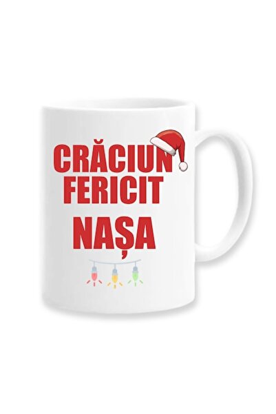 OEM Customized Mug for Godmother with Message: 'Merry Christmas Godmother', Betaprint, Model 1, White, 3