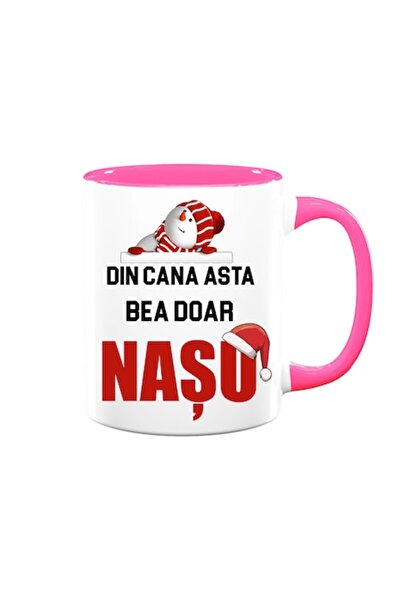 OEM Cană personalizată pentru Naș cu mesajul: „Din această cană bea doar Nașu...