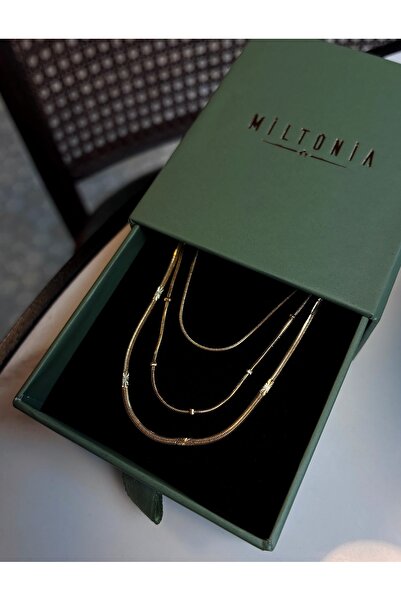 Miltonia Top Zincir Çelik Kolye