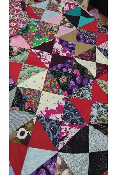 Papatyam 90*140 Size / Forty Patches / Suitable for Double-Sided Use / with Fiber Inside / Children's Blanket / Quilt /
