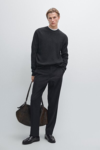 Massimo Dutti Yün karışımlı bisiklet yaka kazak