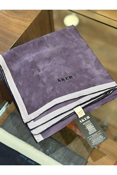 Aker Bulut Desen Saf İpek Sura Eşarp