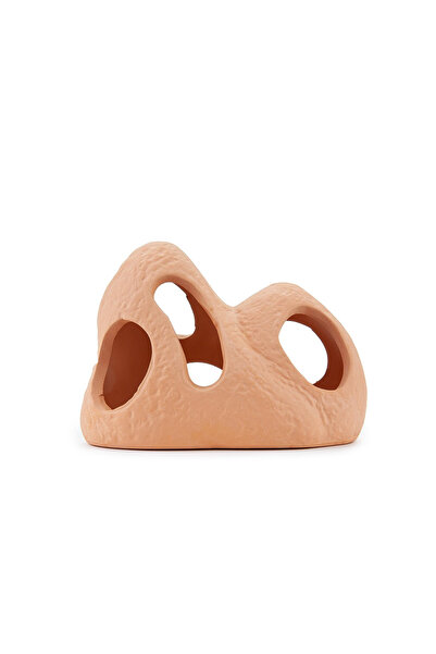 HAPPET Decor Pentru Acvariu, Piatra Cu Gauri Din Ceramica, 11 cm, U945