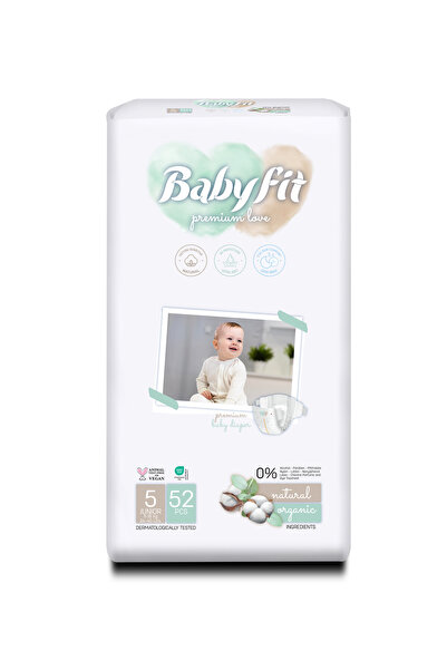 babyfit Baby Fit Natural Alcohol Free Diaper Jumbo Pack Size 5 (52) PC