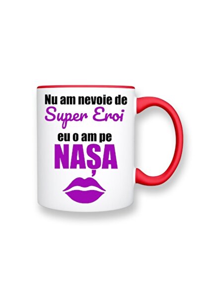 OEM Personalized Mug with Message: 'I Don’t Need Superheroes, I Have My Godmother', Betaprint, Purple