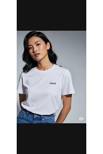 CLASİVA تصميم خاص وحديث، تي شيرت مطبوع عليه اسم إسماعيل للجنسين ذو رقبة دائري...