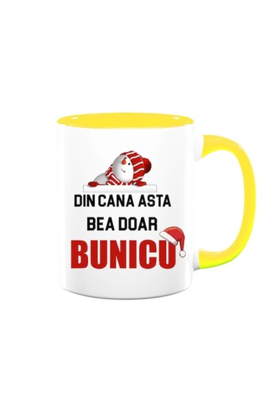 OEM Cană personalizată pentru bunic cu mesajul: „Doar bunicul bea din această...