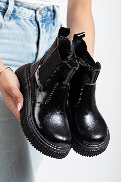 AYAKKABI MEET Çocuk cılt bot Erkek ve kız bot Günlük Ortabedık Yüksek Taban BOT