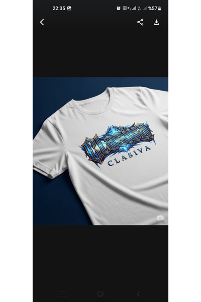 CLASİVA Special and Modern Design Custom Printed Unisex Oversize Crew Neck T-...
