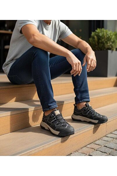 GAMELU Men's Sports Shoes with Laces, Orthopedic Rubber Sole, Comfortable Lightweight Sports Shoes