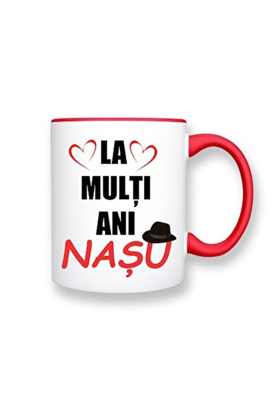 OEM Cană personalizată cu mesajul „La mulți ani, nașul”, Betaprint, motiv 1, ...