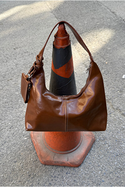 Mupa Shoes حقيبة يد وكتف نسائية كراميل