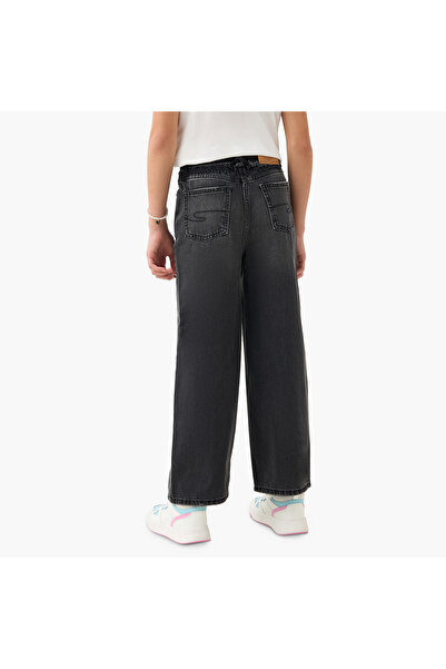 Lee Cooper Girls' Solid Jeans with Pockets