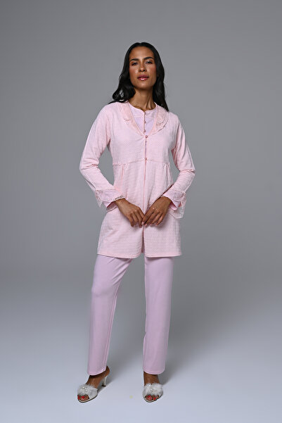 Lohusa Homewear Set de pijamale pentru femei, pudră, iarnă, cu design special...