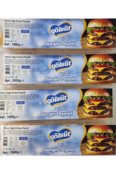 GÖL SÜT Gölsüt yarım yağlı burger peyniri (10 lu)