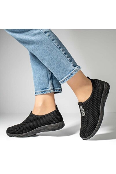 BMoD Espadrile sport din material textil negru pentru femei MOD13057