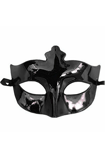 Mustran قناع تنكري للحفلات التنكرية باللون الأسود