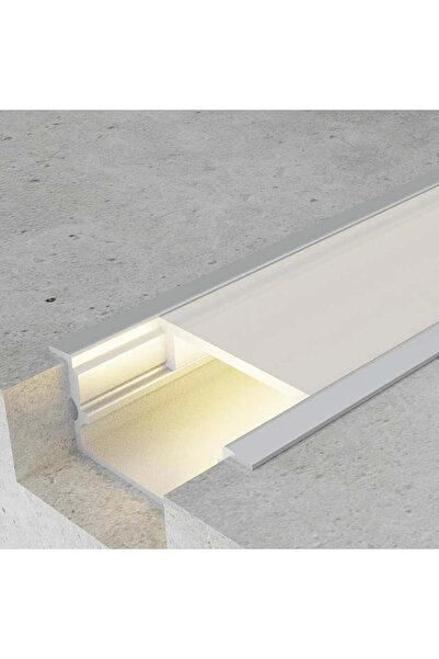 RFAN Profil LED încastrat, 20 x 10, lungime 2m, aluminiu