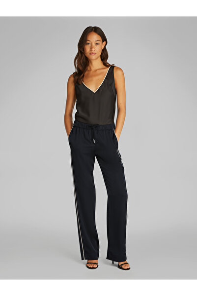 Calvin Klein Women Black Tech Satin Pyjama Pants