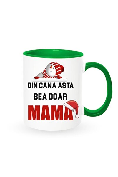 OEM Customized Mug for Mom with Message: 'This mug is for mom only', Betaprint, Christmas model, white w