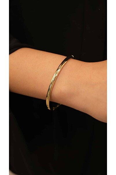 Jerie İnce Bombeli Xuping Düz Kelepçe Bileklik