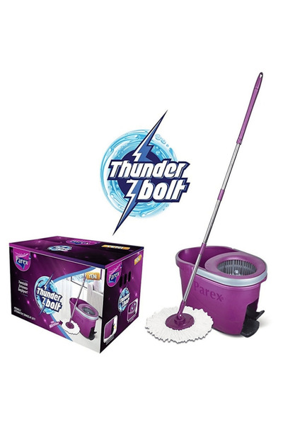 Parex Cleaning set, bucket, microfiber mop and telescopic handle, 360 rotating mop head