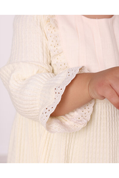 Serkon BABY Petit Love Fiyonk Bandanalı Fistolu Kız Bebek Elbise